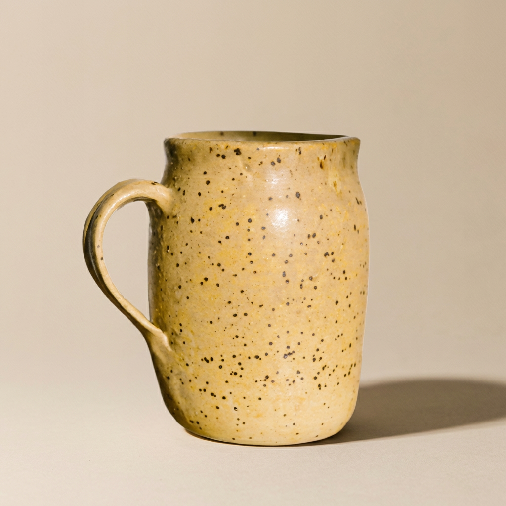 Speckled ceramic creamer